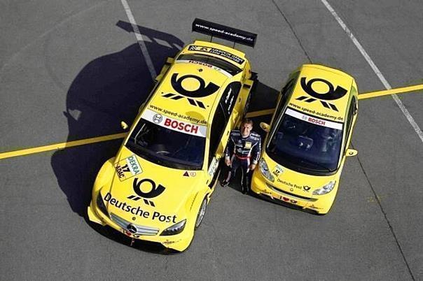 Mercedes-Benz DTM-Fahrer im smart mit Elektroantrieb am Norisring